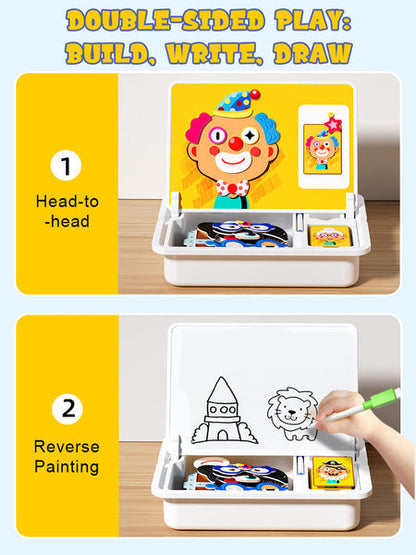 Magnetic Face Puzzle Game