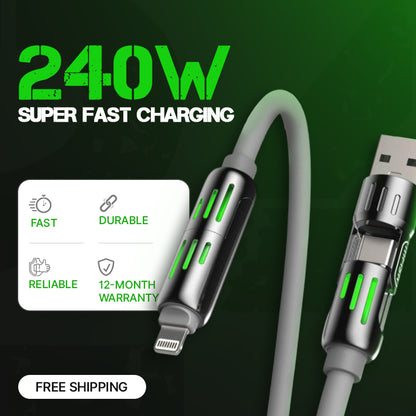 كابل شحن USB متعدد 4 في 1