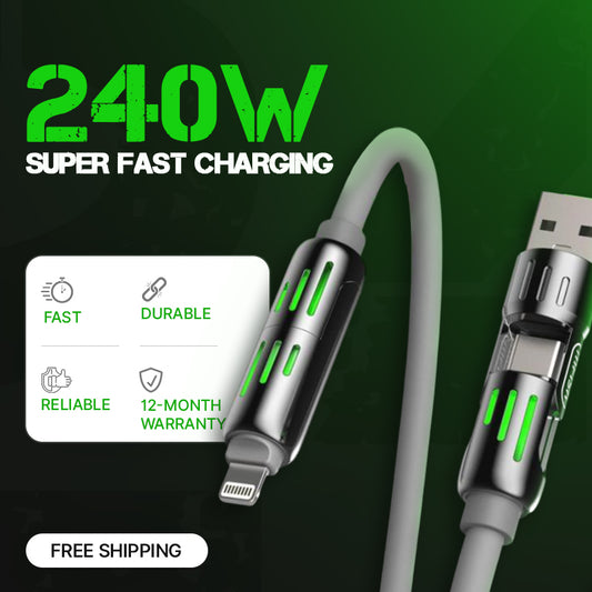 كابل شحن USB متعدد 4 في 1