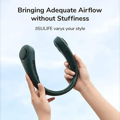 Rechargeable Portable Neck Fan, 5 Speeds, 4000 mAh Battery