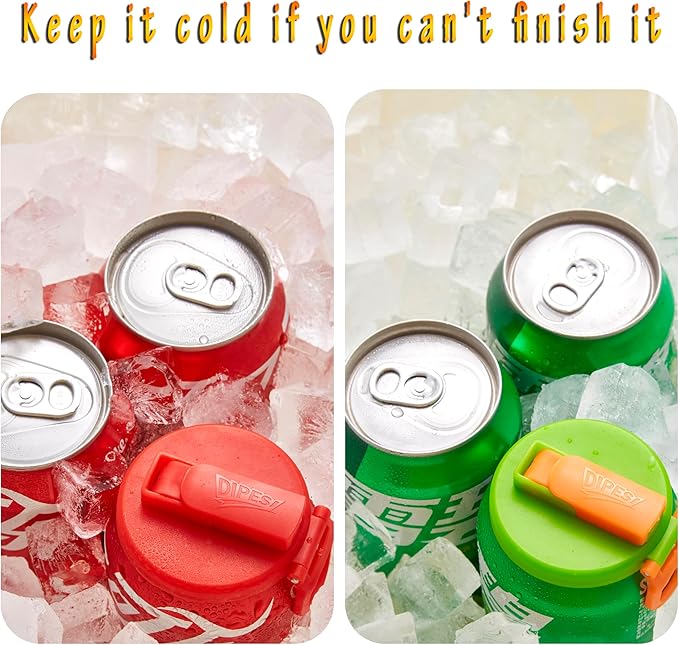 Grey Soda Can Lid with Straw – Reusable BPA-Free Drink Cover