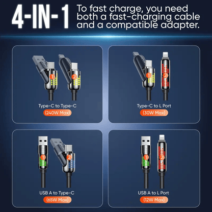 4-in-1 Multi USB Charging Cable
