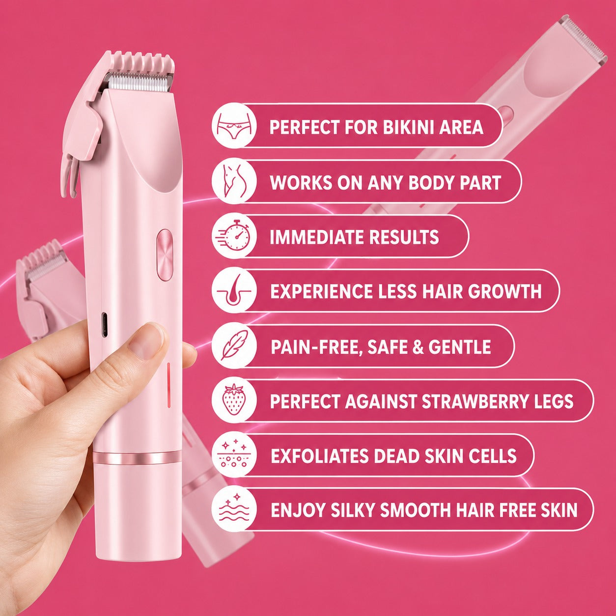 2 in 1 Woman Body Head Shaver