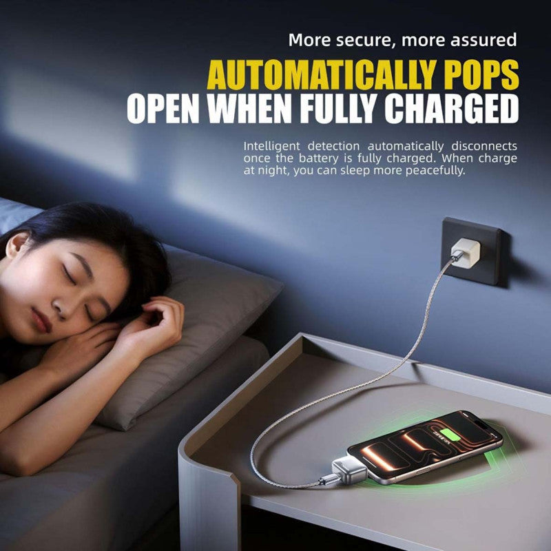 140W Auto-Disconnect Type C - Fast & Smart AI Recognition Charger with Full Charge Protection